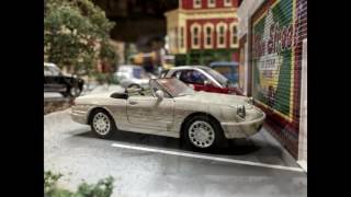 Bobot's O-Gauge Model Railroad Sample Test Photos with Mountain Backdrop
