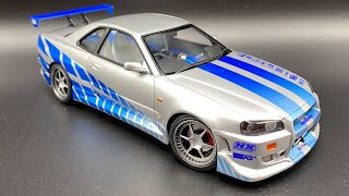 Building a Replica Nissan Skyline R34 GT-R from 2 Fast 2 Furious in 1:24 scale