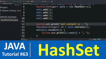 Java Tutorial #63 - Java HashSet Class with Examples (Set Data Structure)