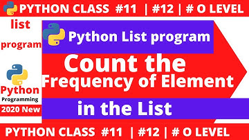 python list program : count the occurrence of an element in the list |count the frequency of element