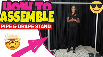 How to Assemble Heavy Duty Pipe and Drape Stand for Backdrops
