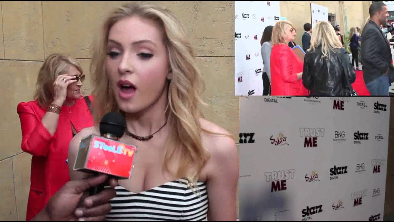 Saxon Sharbino actress on TRUST ME YouTube