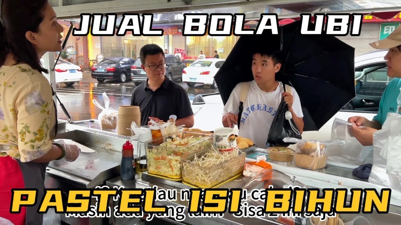 JUAL BOLA BOLA UBI DAN PASTEL ISI BIHUN DI CHINA SAMPAI KEHUJANAN, ALHAMDULILLAH TERNYATA BISA LARIS
