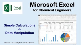 Microsoft Excel for Chemical Engineers 01 - Simple Calculations & Data Manipulations screenshot 4