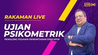 Rakaman Live 23 May Ujian Psikometrik Penolong Pegawai Pendaftaran