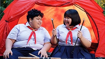 Capybara. Tí giúp capybara làm lại cần câu cá. #capybara