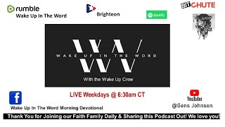 E. 1196 - 1 Kings 4-6, John 15 Wake Up In The Word #OnlineBibleStudy