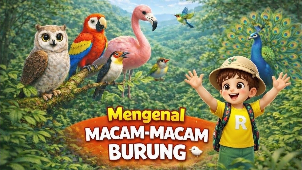 Mengenal Macam-Macam Burung 🐦 | Belajar Nama Burung | Elang, Merak, Kakatua, Pinguin