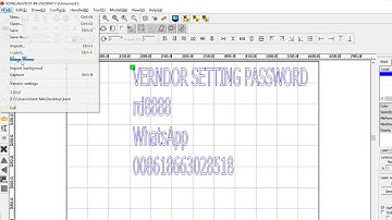rd6442 laser cutting machine RDWORKS working setting