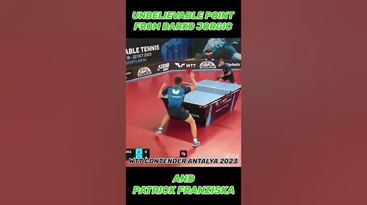 UNBELIEVABLE POINT FROM DARKO JORGIC AND PATRICK FRANZISKA! #sport
