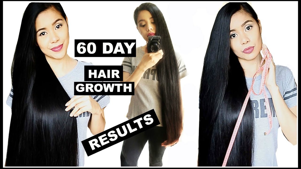 60 Day Hair Growth Challenge Results How Much Did I Grow Beautyklove Youtube 