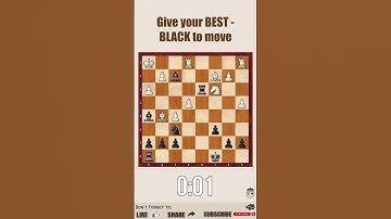 Chess Puzzle 31 || Give your BEST - Black to Move  #chess  #chessvideo #chessclip #chesspuzzle
