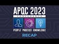 Apqcs 2023 conference highlights people process knowledge