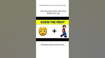 Guess The Fruit in 5 Seconds! || comment your answer 🍎🍒🥭| Fun Emoji Puzzle Challenge