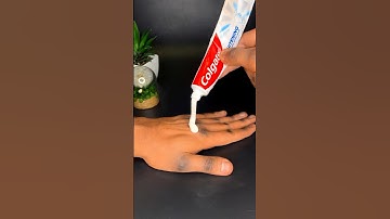 Apply toothpaste to your hand and you will be delighted!