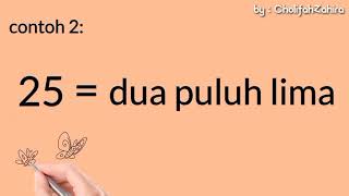 Nama Bilangan dan Lambang Bilangan Puluhan 20 - 40