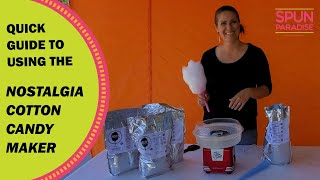 How to use a Nostalgia Cotton Candy Machine