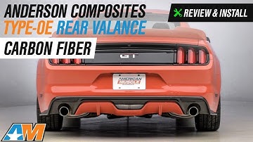 2015-2017 Mustang (GT & EcoBoost Premium) Anderson Composites Type-OE Rear Valance Review & Install