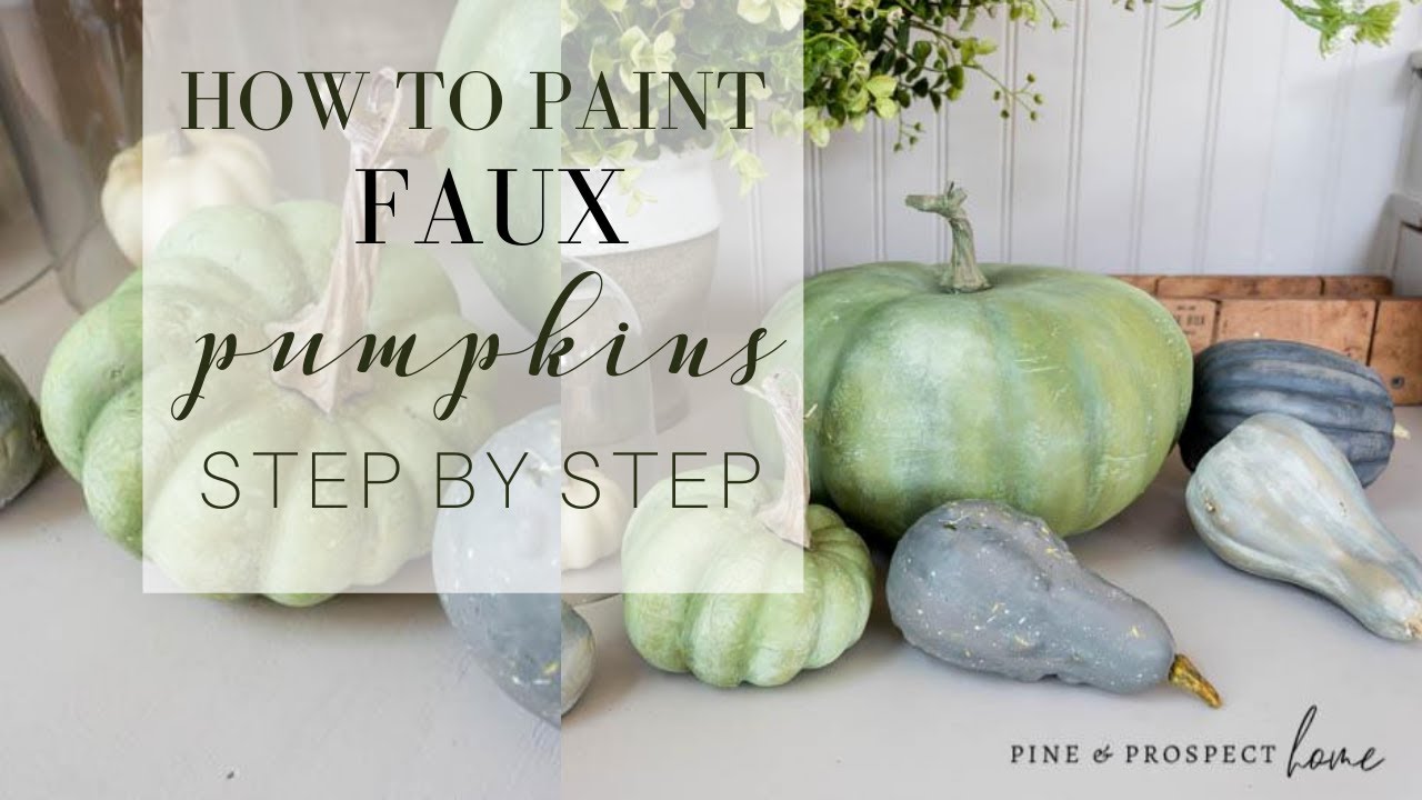 How To Paint Faux Pumpkins! 