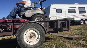 How to unload a zero-turn mower