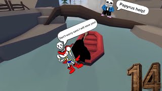 Lumber! Sans and papyrus Play human fall flat part 14 with Ninja and mad screenshot 5