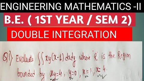 Double Integration | Multiple Integration | Engineering Maths | Mumbai University