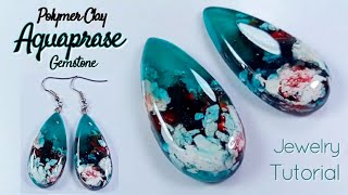 How to Make AQUAPRASE Gemstone with polymer clay and Resin / LoviCraft