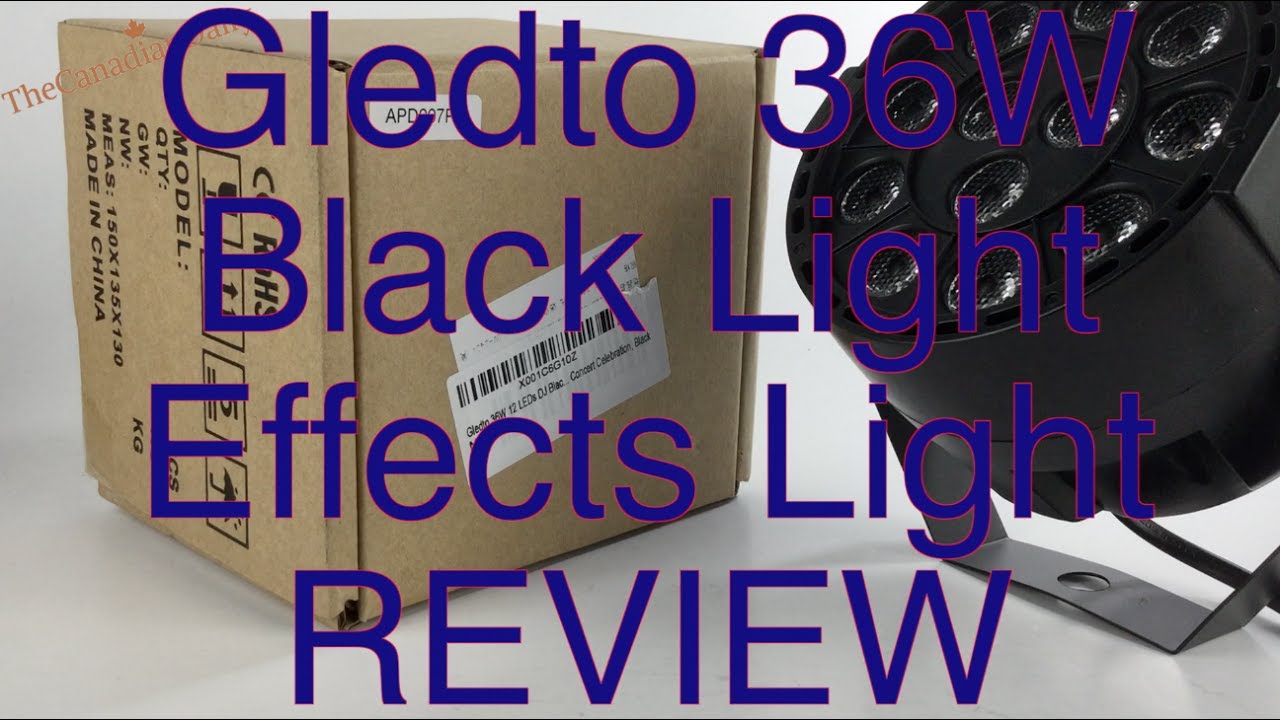 Gledto Black Light UV Effects Light REVIEW
