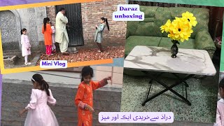 Mini Vlog | Unboxing Table From Daraz | Online Shopping Experience | Worth it ??? screenshot 4