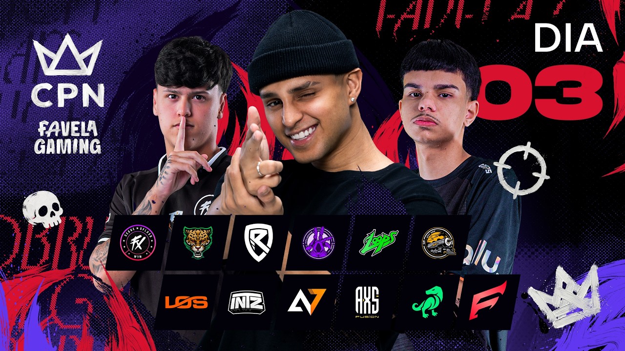 🚨 CPN FAVELA GAMING 🏆 GRUPO A x C 💜 FLUXO - LOS - ALPHA7  -  INTZ💜 DIA 3