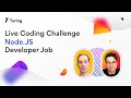 Turings live coding challenge  nodejs mock interview