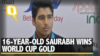 At 16, Shooter Saurabh Chaudhary Wins a World Cup Gold With World Record Score | The Quint