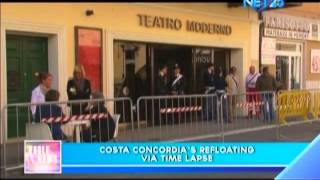 Costa Concordia's refloating via time lapse