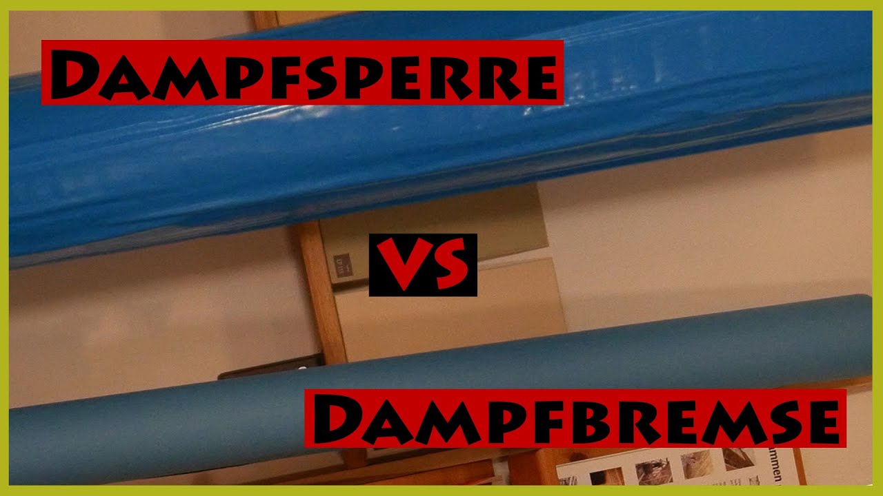 Dampfsperre vs. Dampfbremse - Welche Unterschiede gibt es?