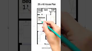 25 X 45 House design | Ghar ka naksha | Facility Zone | #shorts #housedesign #houseplan #ytshorts