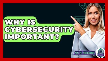Why Is Cybersecurity Important? - Next LVL Programming