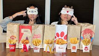 Blindfold Fast Food French Fry Taste Test! | Janet and Kate screenshot 5