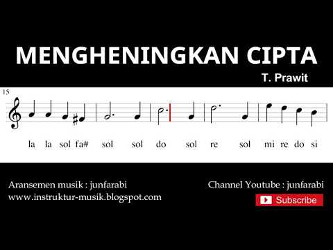 nada-mengheningkan-cipta---not-balok-melodi-pianika---doremi-solmisasi