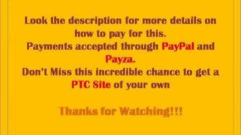 Want your own PTC Site - Watch this!!!