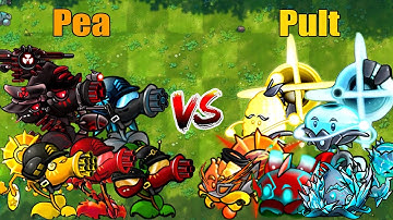 PVZ 1 Fusion 2.7 Challenge!! Team Pea VS Team Pult VS 300 Obsidian Gargantuar - Who Will Win?
