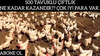 500 Tavuklu Çi̇ftli̇k Ne Kadar Kazandir?? Tavukçulukta Para Var Mi?