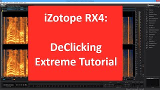 iZotope RX4 Declicking Tutorial: Extreme Clicks in Audio