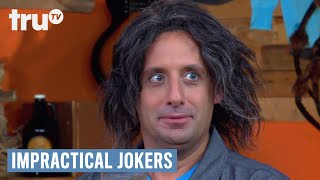 Famous Impractical Jokers: After Party - Joe Wears Q's Hair | truTV Profile