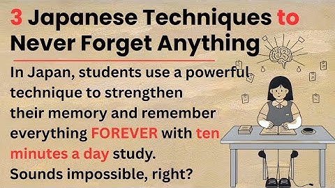 Japanese Secret Method to Never Forget Anything | Learn English Through Story | English Level 3