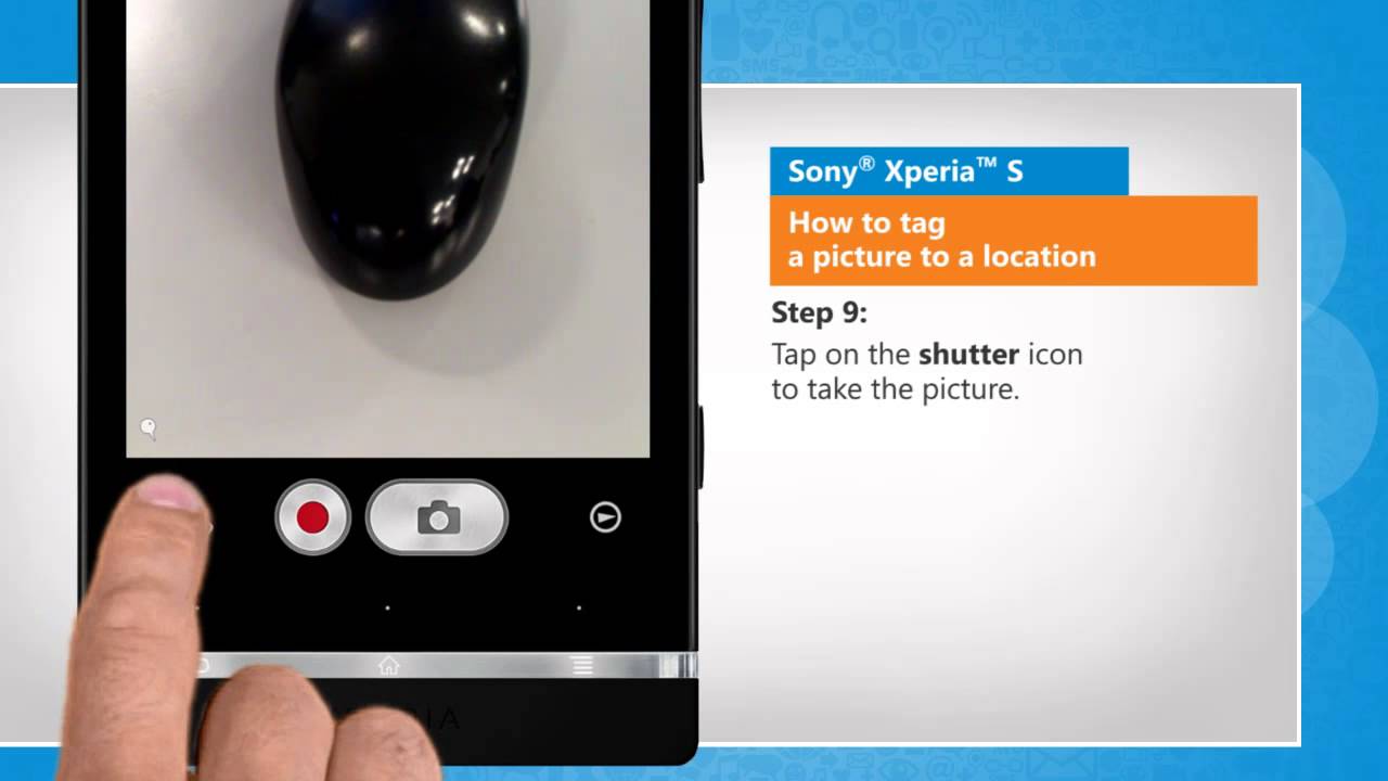 How to tag a picture to a location in Sony® Xperia™ S