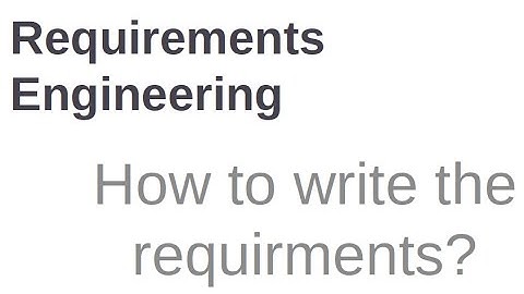 Requirement Engineering: Writing Software requirement specification (SRS) document.