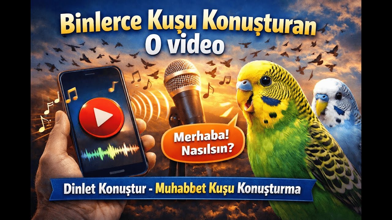 Binlerce Kuşu Konuşturan O video - Dinlet Konuştur - Muhabbet Kuşu Konuşturma