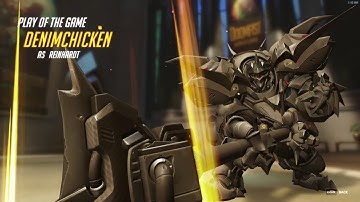 Overwatch - Reinhardt Counter Charge into Earthshatter Triple Kill