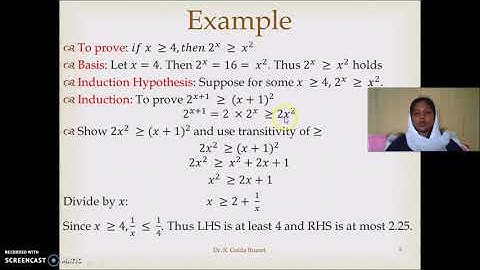 Proof By Induction in Tamil
