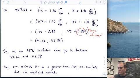 PSYC 2317 - Lecture 5 - Estimation and hypothesis testing